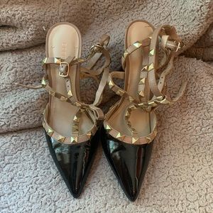BCBGeneration Black Stud Heels SIZE 7